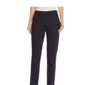 NWT Theory Nabiki Slim Black Wool Trousers Pants Black Size 6